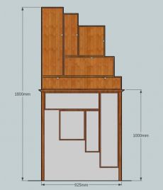 Alcove cabinet and stand