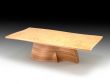Dining Table in Sculpted Beech and bleached burr Madrona